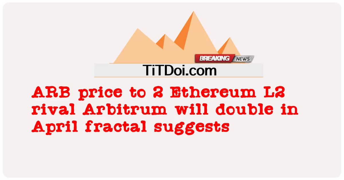 Cena ARB do 2 rywala Ethereum L2, Arbitrum, podwoi się w kwietniu, sugeruje fractal -  ARB price to 2 Ethereum L2 rival Arbitrum will double in April fractal suggests