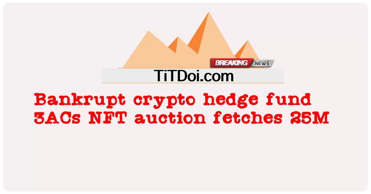 دیوالیہ کرپٹو ہیج فنڈ 3 اے سی این ایف ٹی نیلامی سے 25 ملین روپے حاصل ہوئے -  Bankrupt crypto hedge fund 3ACs NFT auction fetches 25M