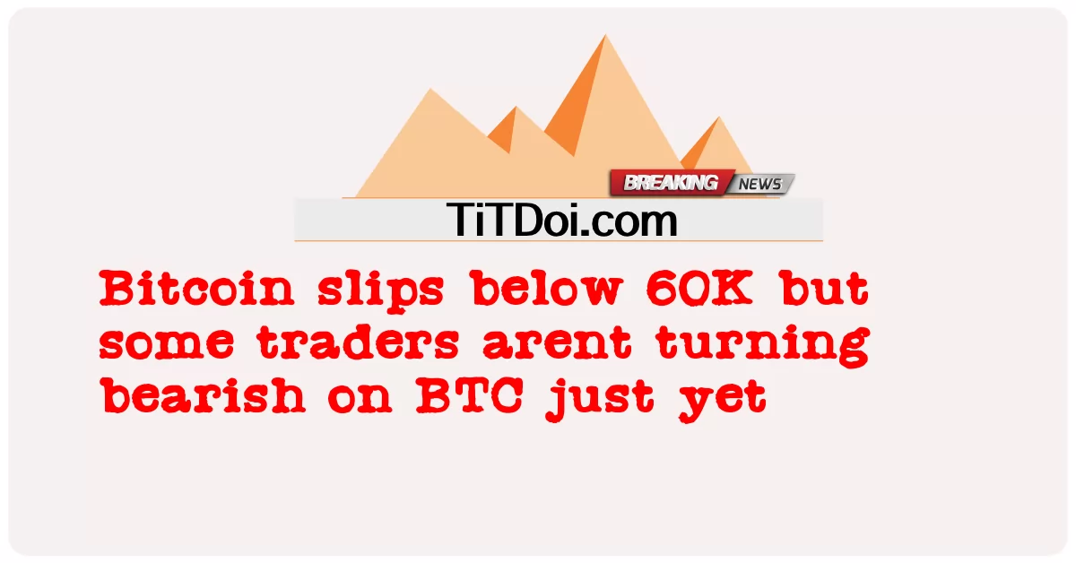  Bitcoin slips below 60K but some traders arent turning bearish on BTC just yet