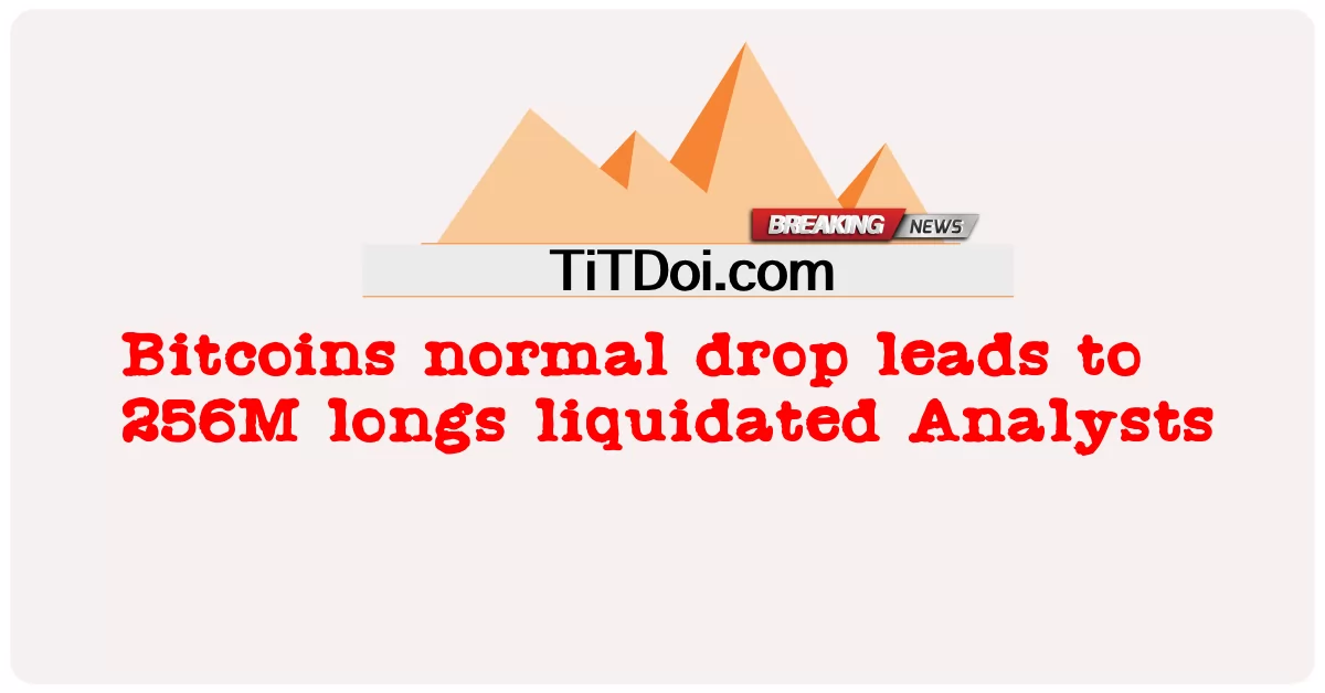 Нормальное падение биткоина привело к ликвидации 256 млн длинных позиций Аналитики -  Bitcoins normal drop leads to 256M longs liquidated Analysts