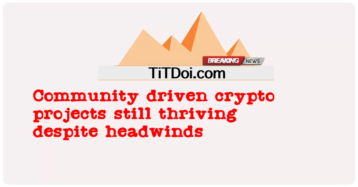 역풍에도 불구하고 여전히 번창하는 커뮤니티 주도 암호화 프로젝트 -  Community driven crypto projects still thriving despite headwinds