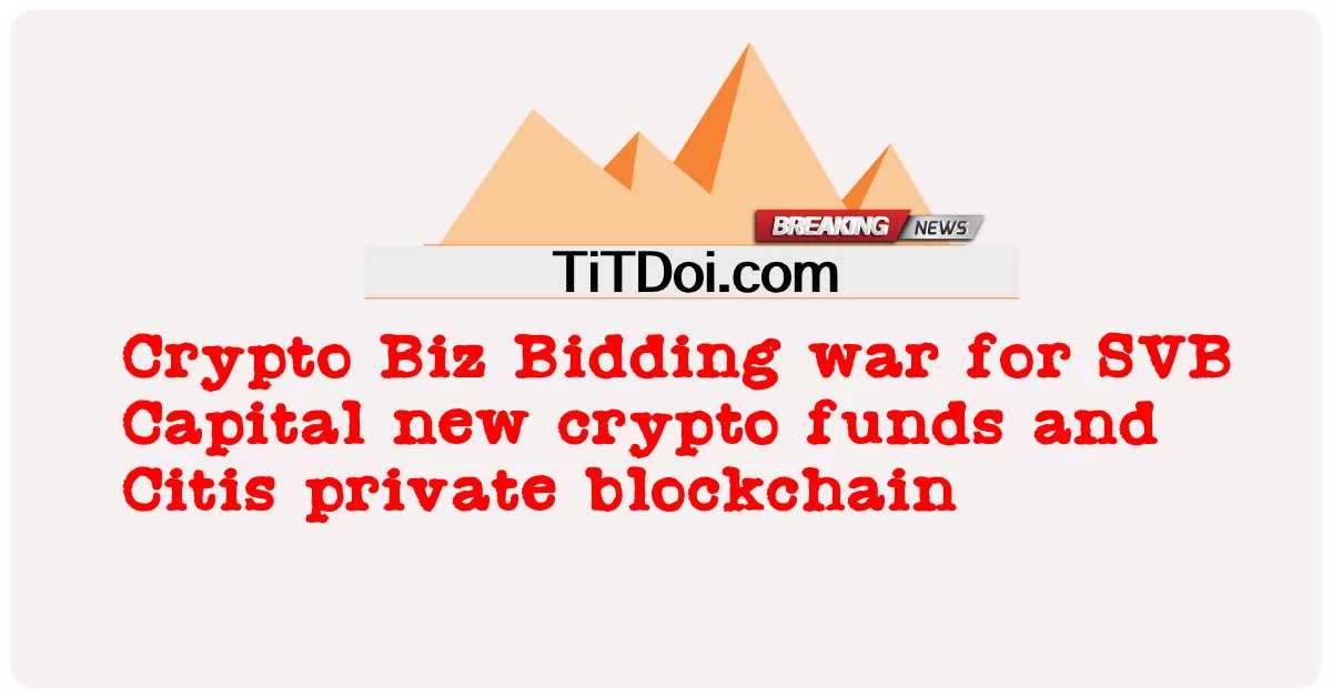 Cuộc chiến đấu thầu Crypto Biz cho các quỹ tiền điện tử mới của SVB Capital và blockchain riêng của Citis -  Crypto Biz Bidding war for SVB Capital new crypto funds and Citis private blockchain