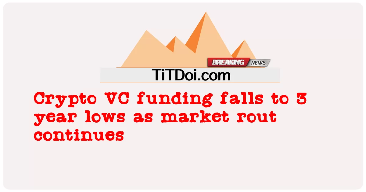 Crypto VC ရန်ပုံငွေဟာ ဈေးကွက်လမ်းကြောင်း ဆက်လက်လုပ်ဆောင်နေတာနဲ့အမျှ ၃ နှစ် လျော့ကျသွားတယ် -  Crypto VC funding falls to 3 year lows as market rout continues