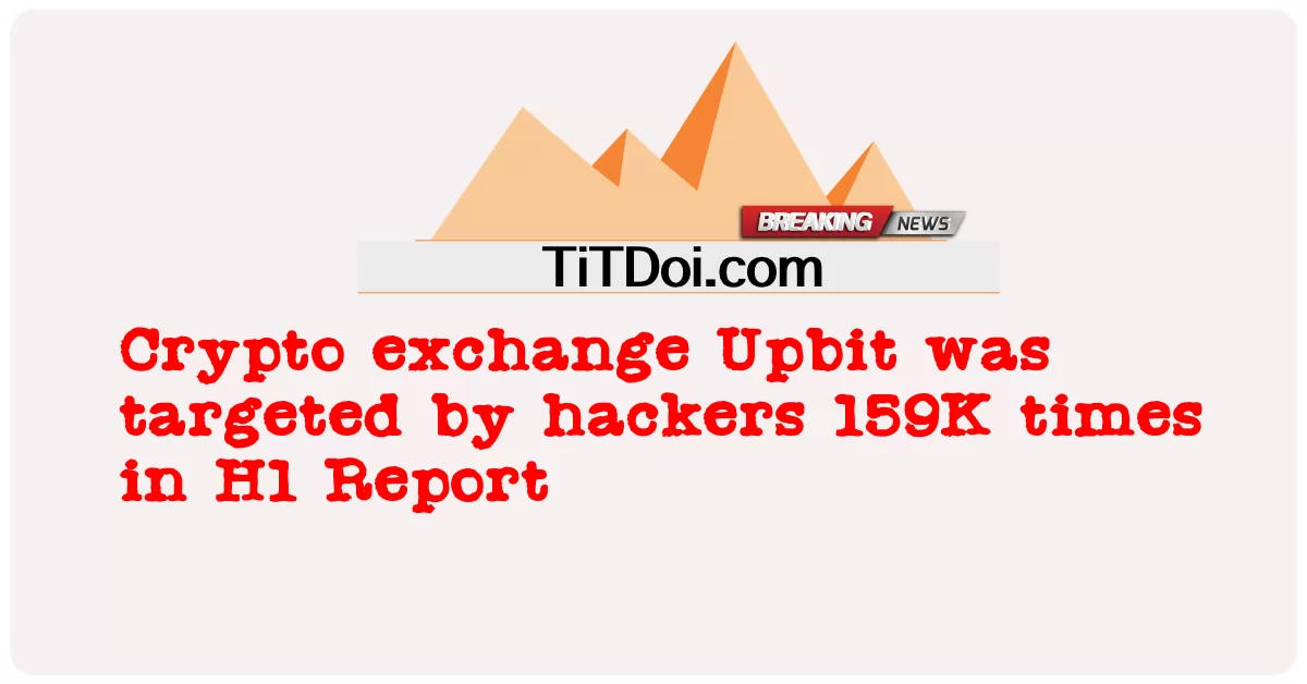 Crypto အပြန်အလှန် လဲလှယ် မှု အော့ဘစ် ကို အိတ်ခ်ျဝမ်း အစီရင်ခံ စာ တွင် ဟက်ကာ များ က ၁၅၉ ကီလိုဂရမ် ဖြင့် ပစ်မှတ် ထား ခဲ့ သည် -  Crypto exchange Upbit was targeted by hackers 159K times in H1 Report