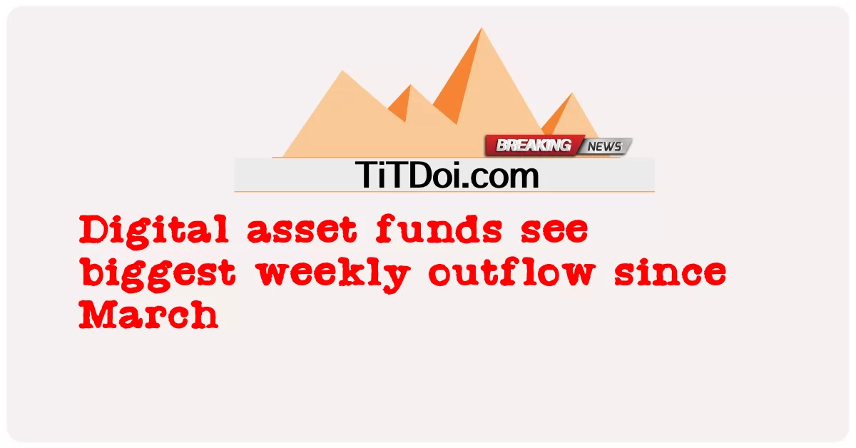  Digital asset funds see biggest weekly outflow since March
