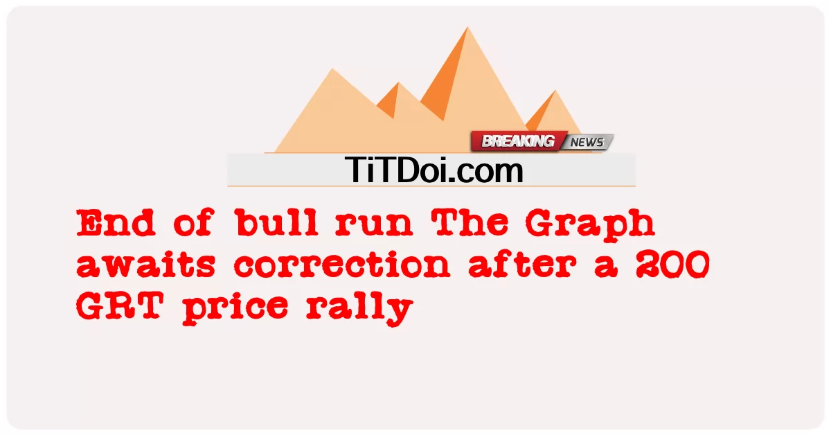 Akhir bull run Grafik menunggu koreksi setelah reli harga 200 GRT -  End of bull run The Graph awaits correction after a 200 GRT price rally