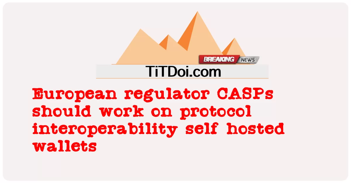 ইউরোপীয় নিয়ন্ত্রক সিএএসপিগুলির প্রোটোকল ইন্টারঅপারেবিলিটি স্ব-হোস্টেড ওয়ালেটগুলিতে কাজ করা উচিত -  European regulator CASPs should work on protocol interoperability self hosted wallets