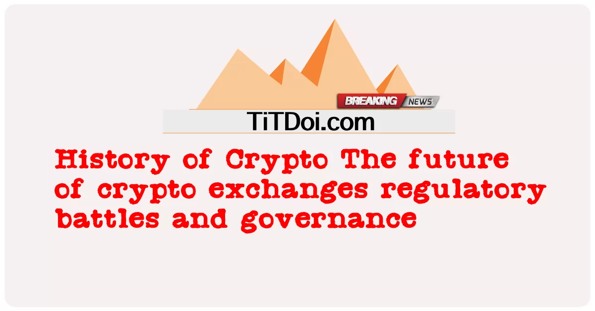 암호화폐의 역사: 암호화폐 거래소의 미래: 규제 전쟁과 거버넌스 -  History of Crypto The future of crypto exchanges regulatory battles and governance