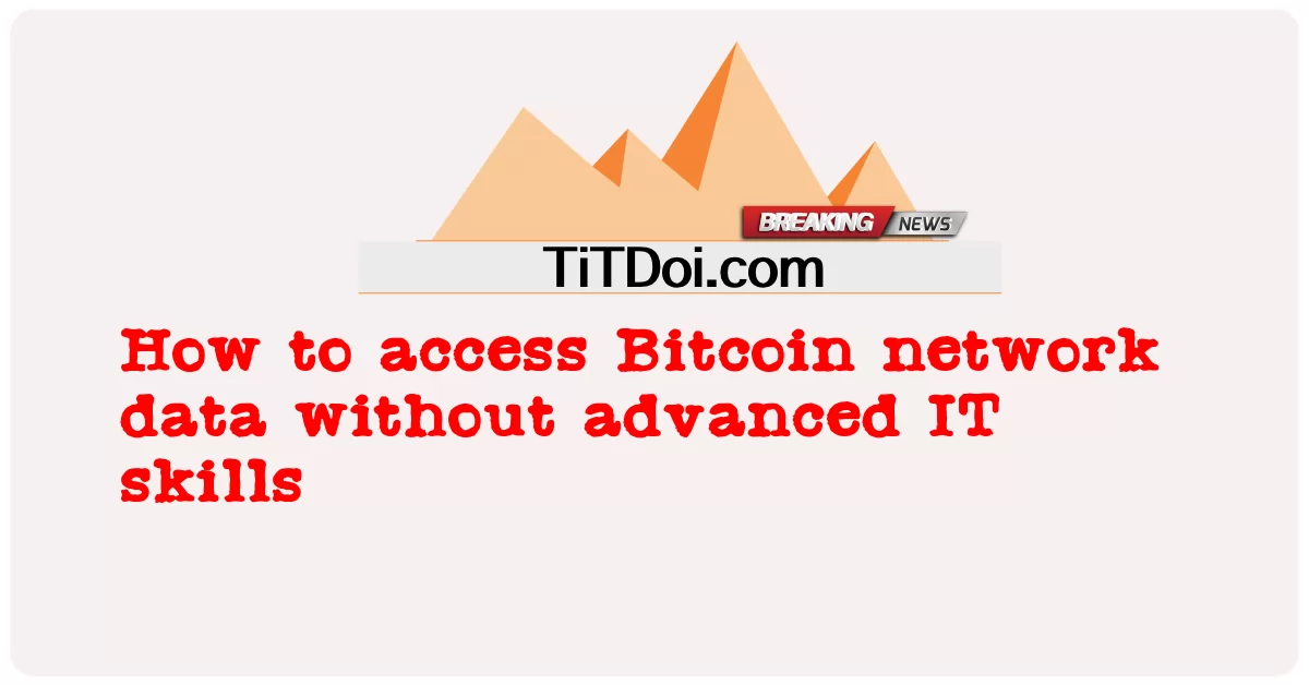 高度なITスキルなしでビットコインネットワークデータにアクセスする方法 -  How to access Bitcoin network data without advanced IT skills