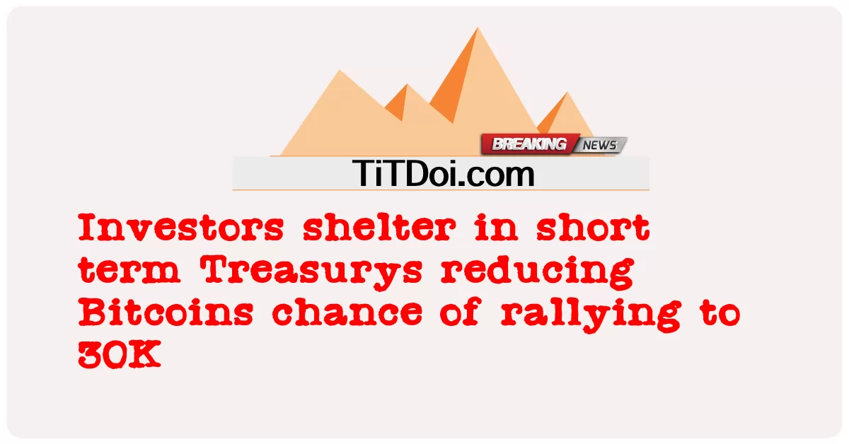 비트코인이 30K로 랠리할 수 있는 기회를 줄이는 단기 재무부 투자자 보호소 -  Investors shelter in short term Treasurys reducing Bitcoins chance of rallying to 30K