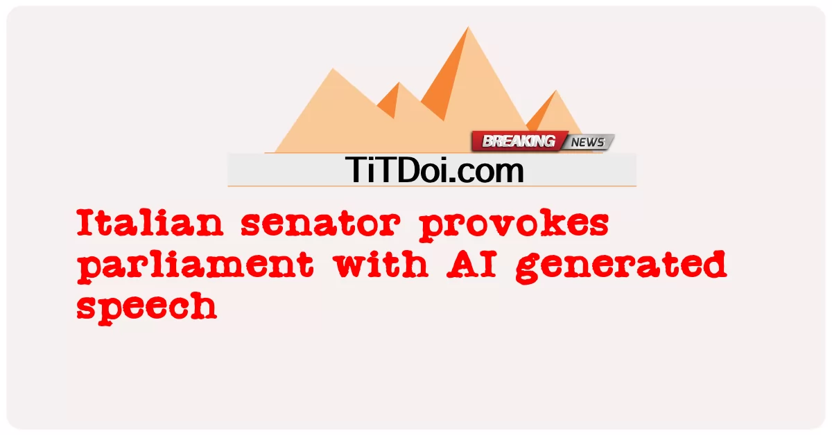 د ایټالیا سناتور د AI تولید شوی وینا سره پارلمان هڅوی -  Italian senator provokes parliament with AI generated speech