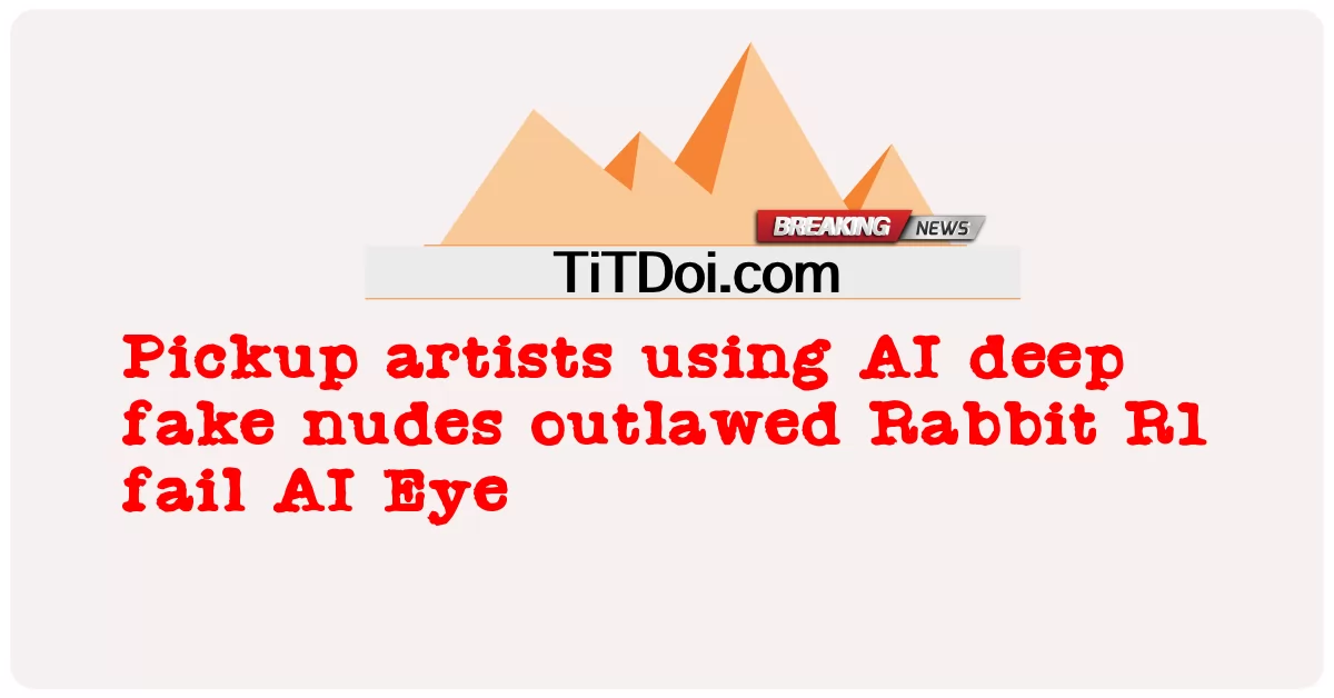 AI 딥 페이크 누드를 사용하는 픽업 아티스트는 Rabbit R1을 불법화했습니다. -  Pickup artists using AI deep fake nudes outlawed Rabbit R1 fail AI Eye