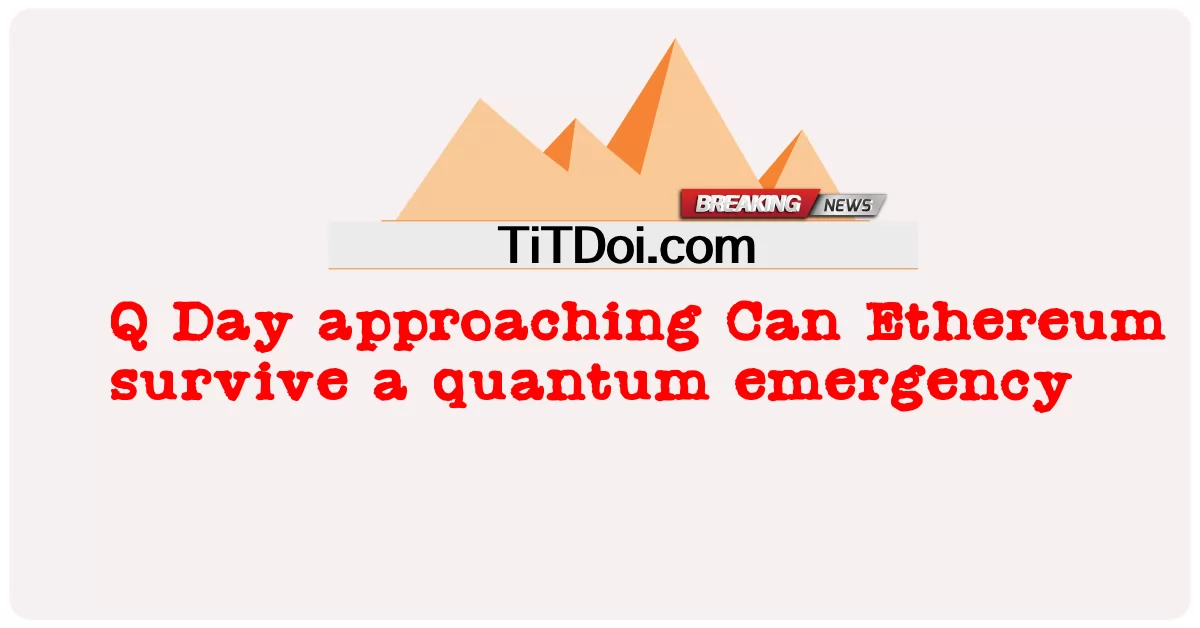 ကွမ်တမ် အရေးပေါ်အခြေအနေကနေ လွတ်မြောက်လာတဲ့ Q Day ချဉ်းကပ်လာတဲ့ နေ့ -  Q Day approaching Can Ethereum survive a quantum emergency