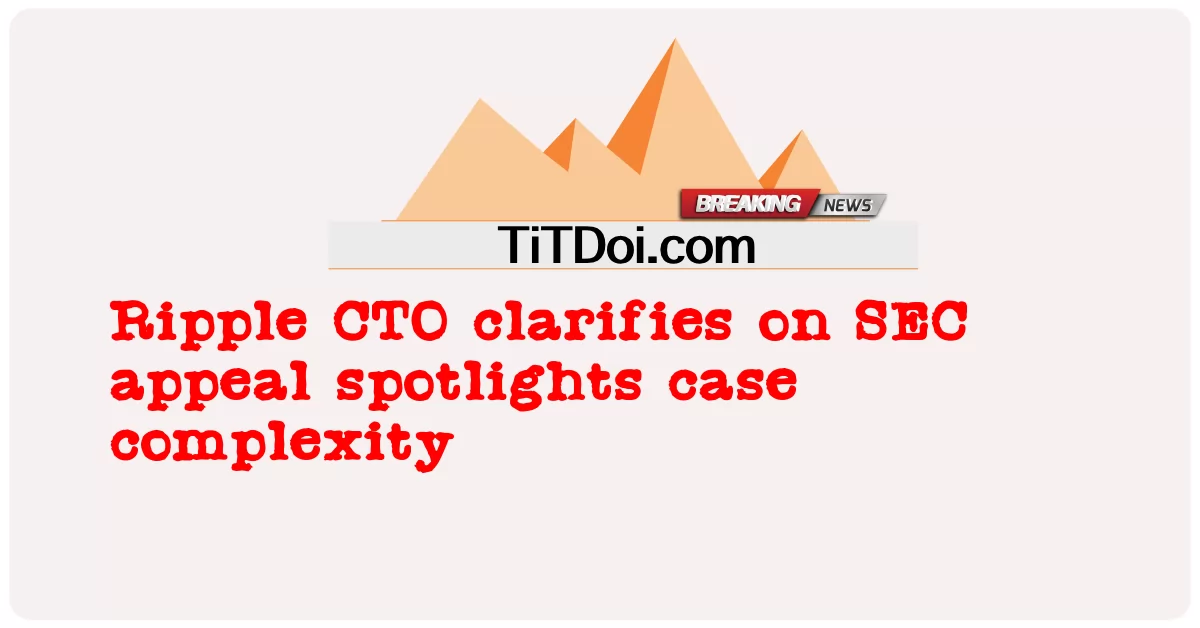 ریپل سی ٹی او نے ایس ای سی اپیل پر کیس کی پیچیدگی پر روشنی ڈالی -  Ripple CTO clarifies on SEC appeal spotlights case complexity