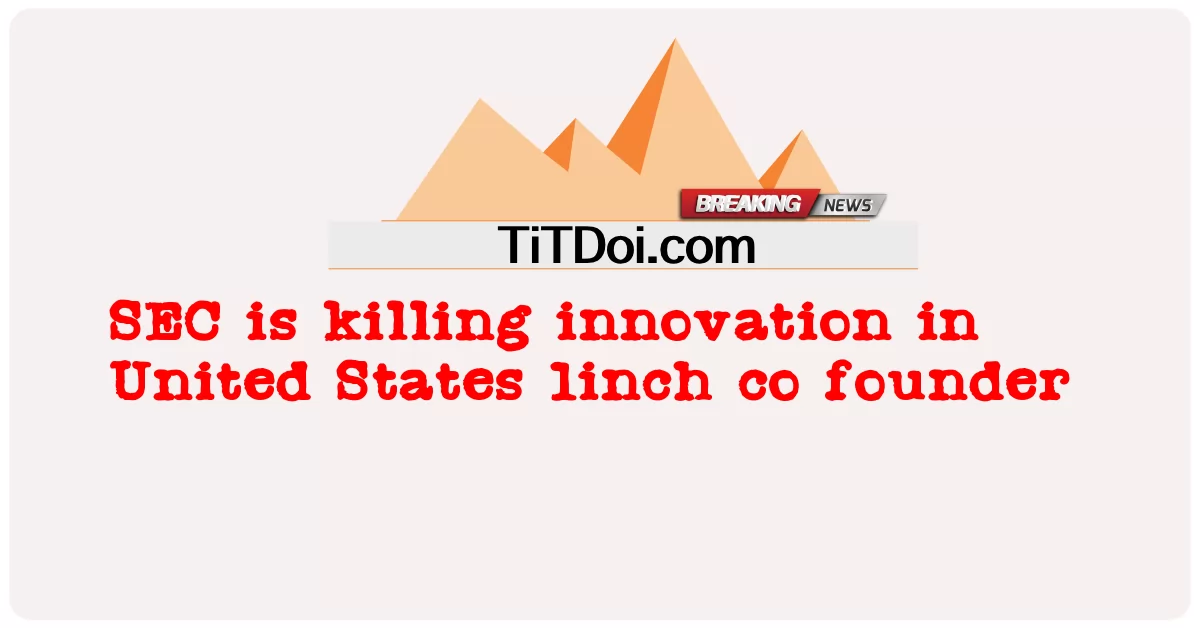 SEC tötet Innovation in den Vereinigten Staaten 1inch-Mitbegründer -  SEC is killing innovation in United States 1inch co founder