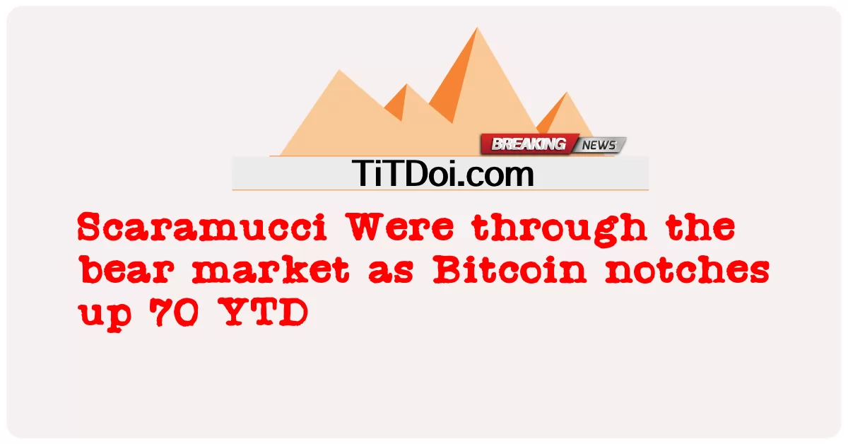 Scaramucci war durch den Bärenmarkt, als Bitcoin um 70 YTD stieg -  Scaramucci Were through the bear market as Bitcoin notches up 70 YTD