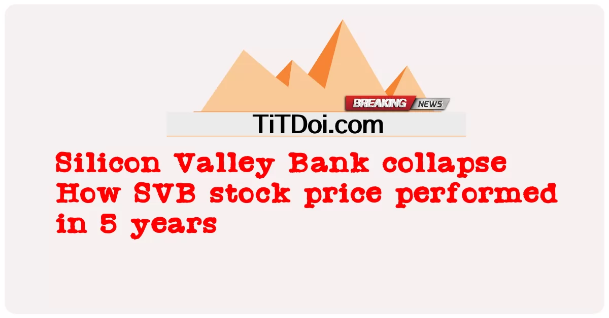 Colapso do Banco do Vale do Silício Como o preço das ações do SVB se comportou em 5 anos -  Silicon Valley Bank collapse How SVB stock price performed in 5 years