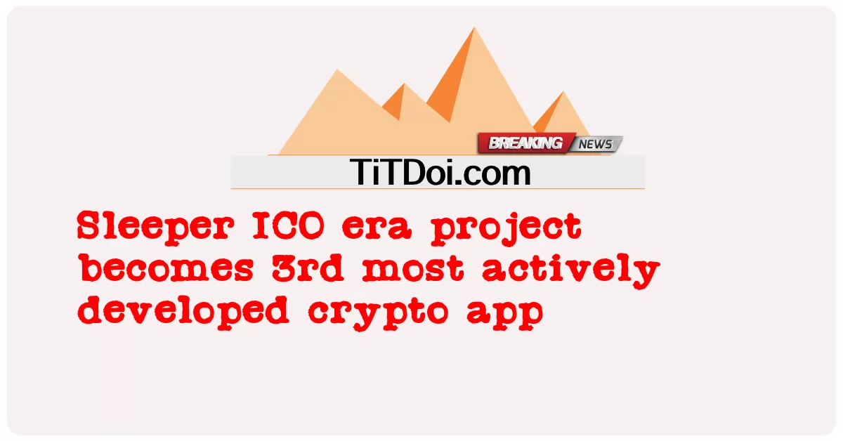 Proyek era ICO tidur menjadi aplikasi crypto ke-3 yang paling aktif dikembangkan -  Sleeper ICO era project becomes 3rd most actively developed crypto app