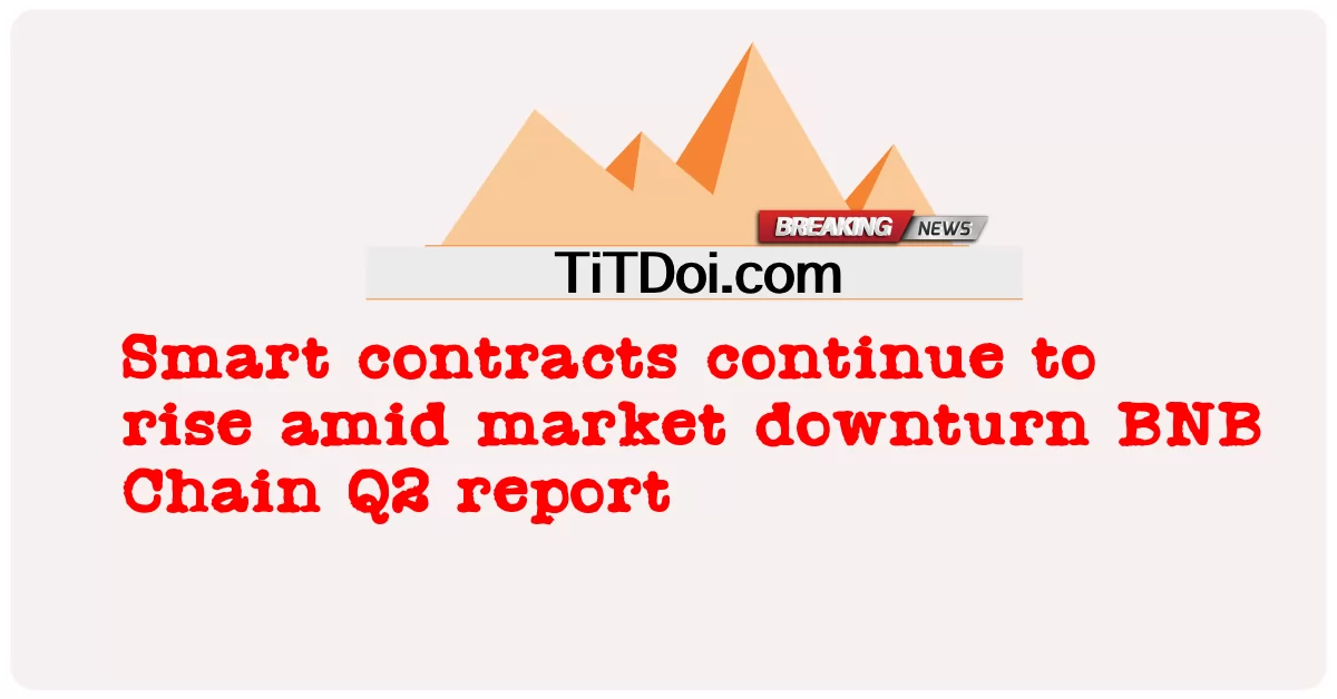 Kontrak pintar terus meningkat di tengah-tengah kemerosotan pasaran Laporan BNB Chain Q2 -  Smart contracts continue to rise amid market downturn BNB Chain Q2 report