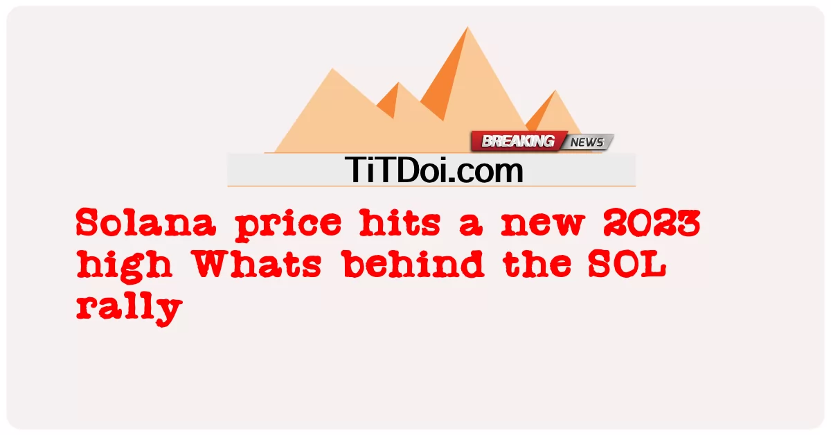 Il prezzo di Solana raggiunge un nuovo massimo del 2023 Cosa c'è dietro il rally di SOL -  Solana price hits a new 2023 high Whats behind the SOL rally