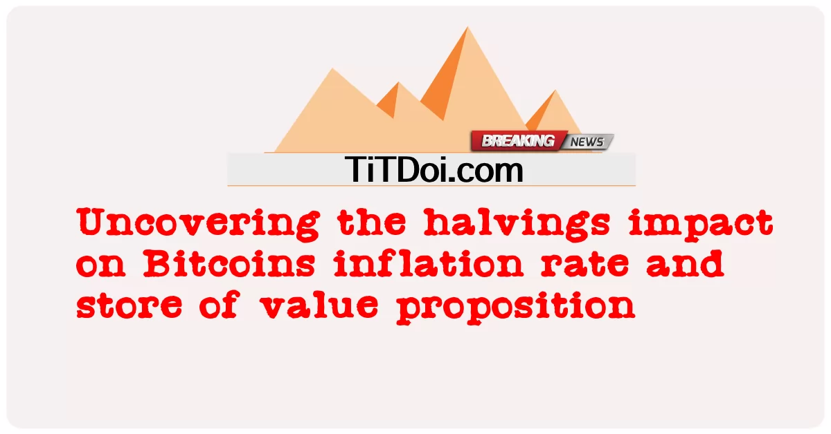 Aufdeckung der Auswirkungen von Halbierungen auf die Inflationsrate und das Wertaufbewahrungsversprechen von Bitcoins -  Uncovering the halvings impact on Bitcoins inflation rate and store of value proposition