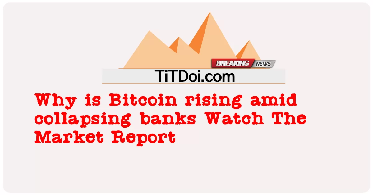 은행 붕괴 속에서 비트코인이 상승하는 이유 시장 보고서 보기 -  Why is Bitcoin rising amid collapsing banks Watch The Market Report